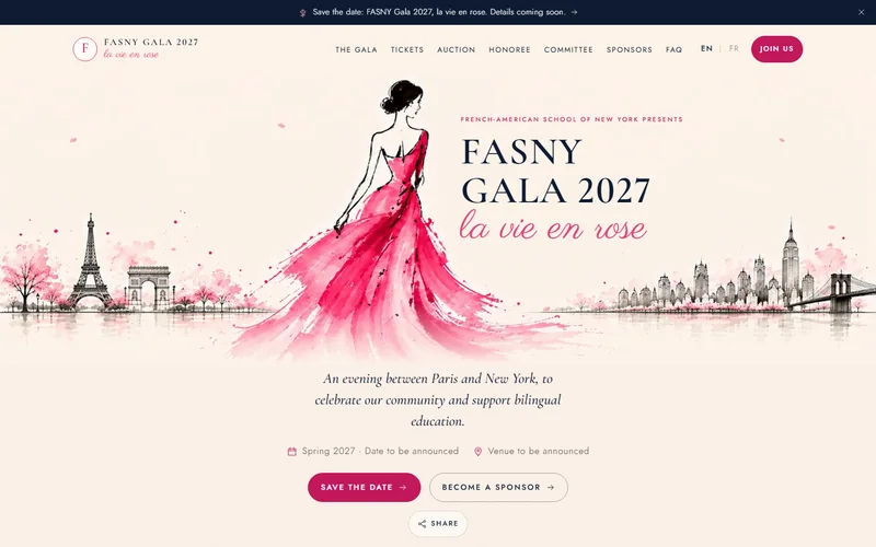 Aperçu du site FASNY Gala 2027